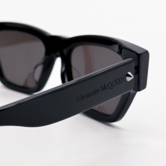 NEW ALEXANDER MCQUEEN AM0409S 001 BLACK UNISEX SUNGLASSES ALEXANDER MCQUEEN - Picture 6 of 10